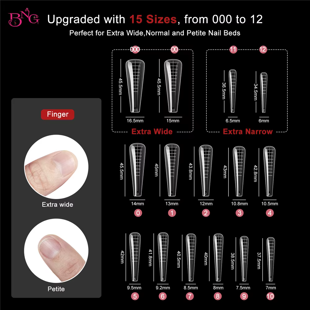 BNG élargir les formes d'extension d'ongle pour Gel UV moule de construction rapide double