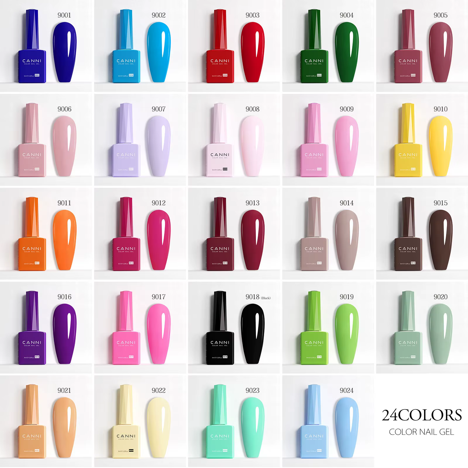 CANNI 9ml vernis à ongles couleur verte oeil de chat