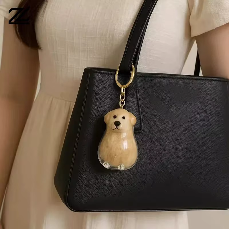 Porte-clés de rangement pour poils de chien, pendentif mignon pour sac, Couple, voiture, bijoux, Collection Souvenir, cadeau, accessoires de décoration