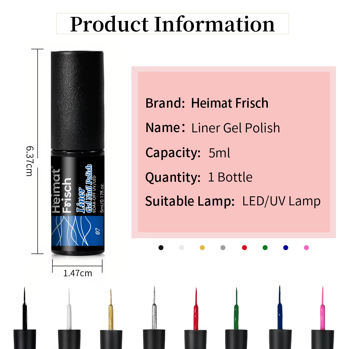 Heimat Frisch Lot de 4 vernis à ongles en gel pour nail art et manucures françaises
