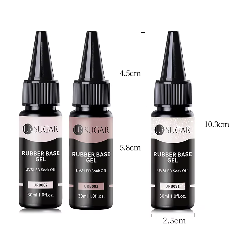 UR SUGAR 30ml Gel de Base en caoutchouc rechargé grande capacité cristal nu rose clair tremper UV LED vernis pour Nail Art Gel construit