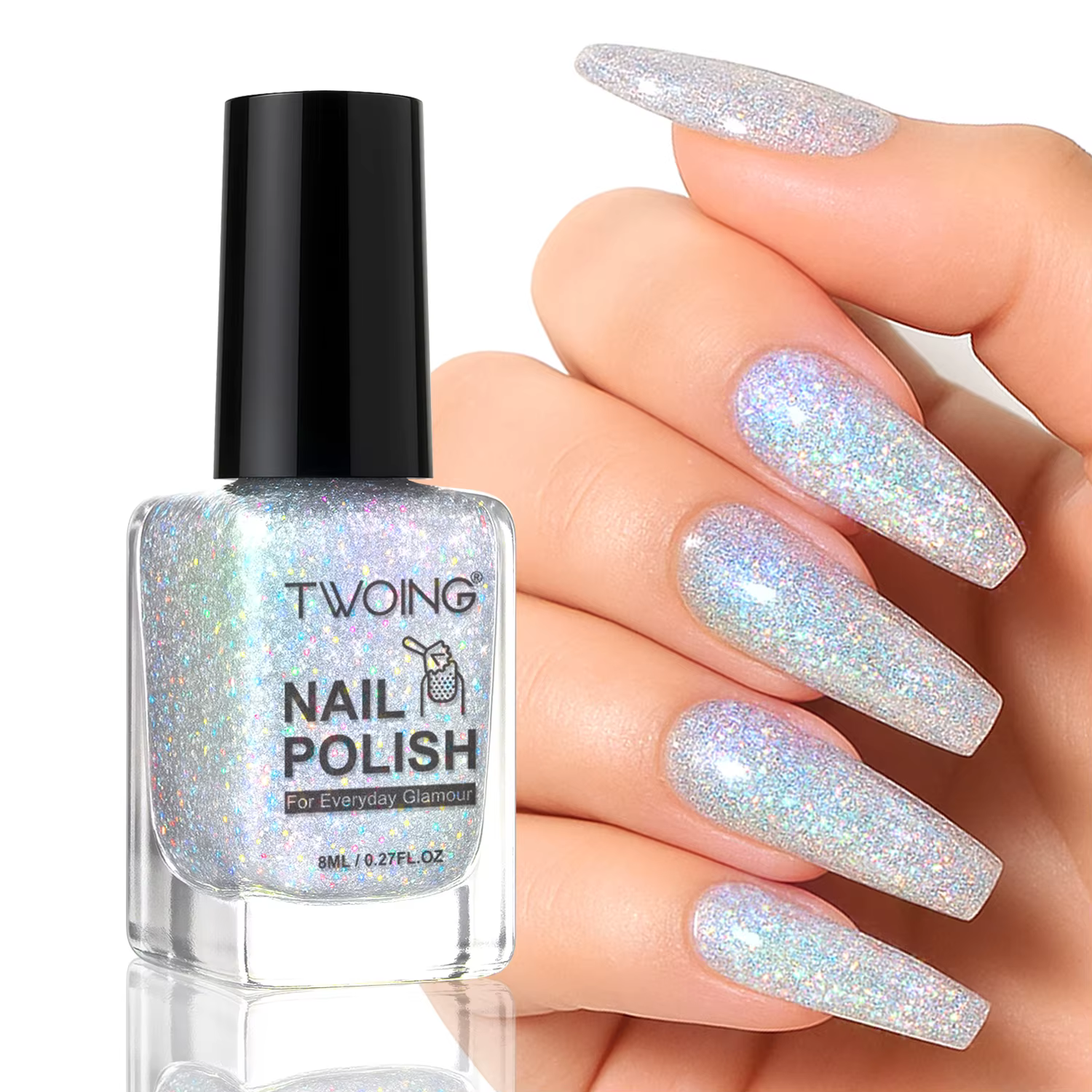 Vernis à ongles holographique de 8ml