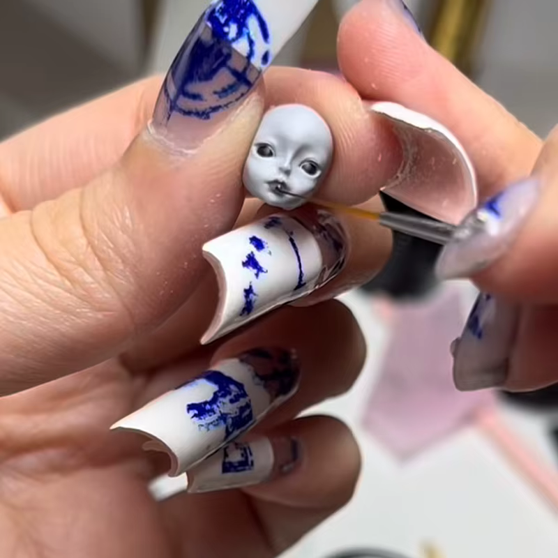 Moule à ongles en Silicone 3D Transparent