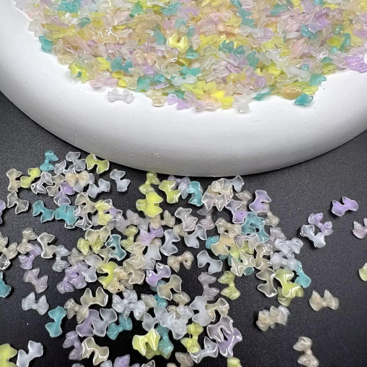 Pièces de Nail Art à nœud Transparent