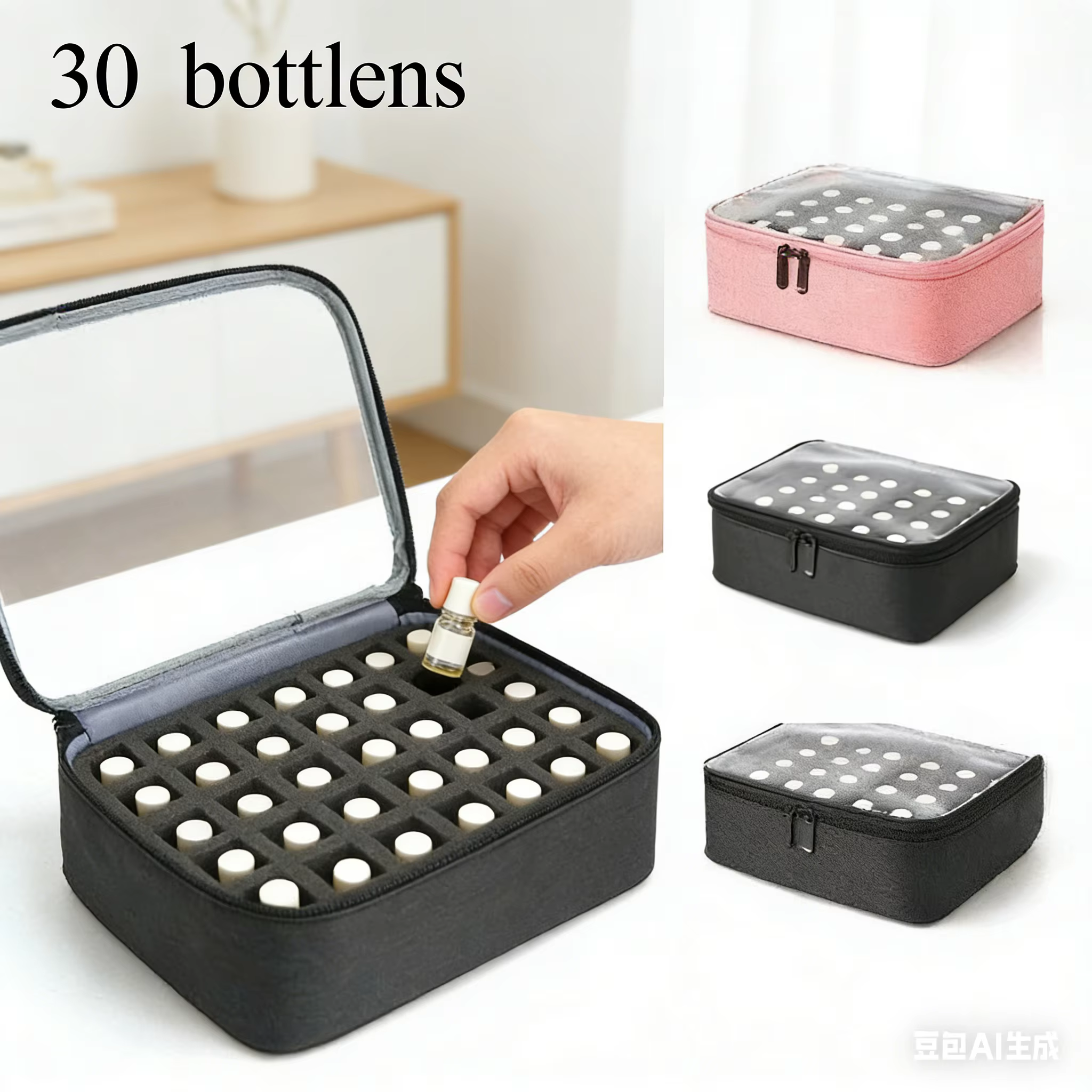 Sac de rangement pour vernis à ongles 30 bouteilles