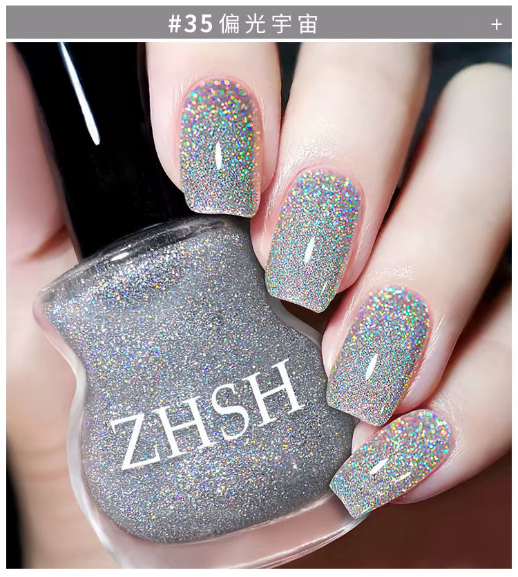Vernis à ongles à séchage rapide Bling Shimmer, laque longue durée de 15ML