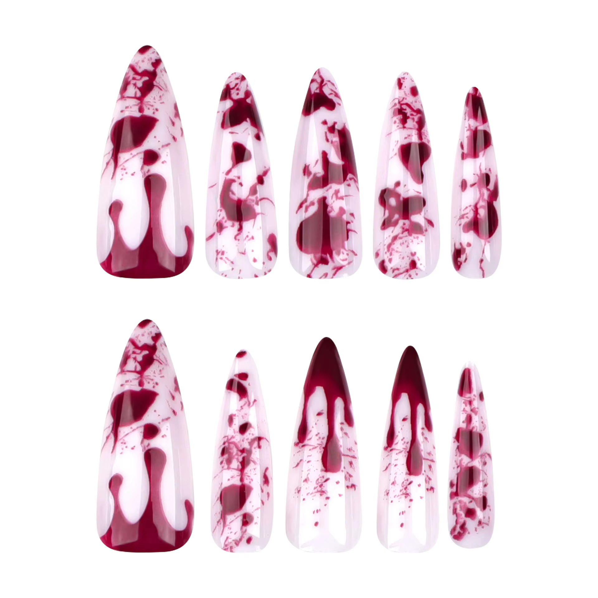 Faux ongles européens pour Halloween