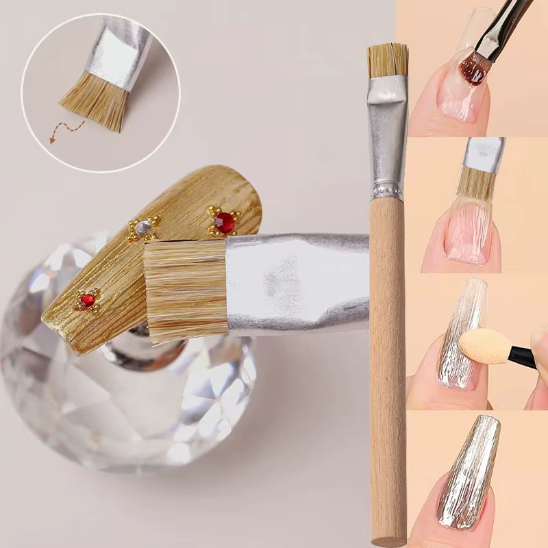 Pinceau à texture brossée pour nail art