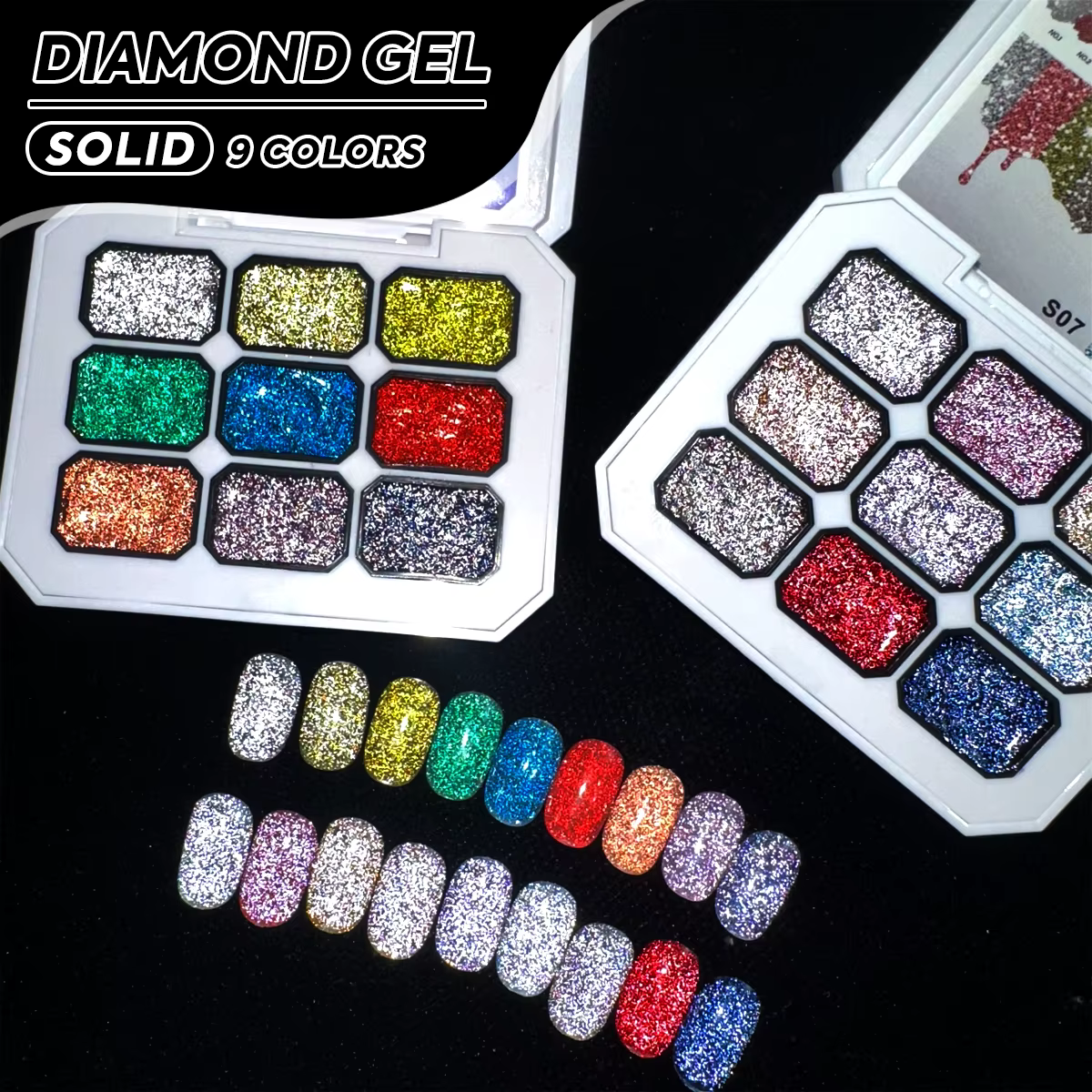 Vernis à ongles en gel brillant 9 couleurs