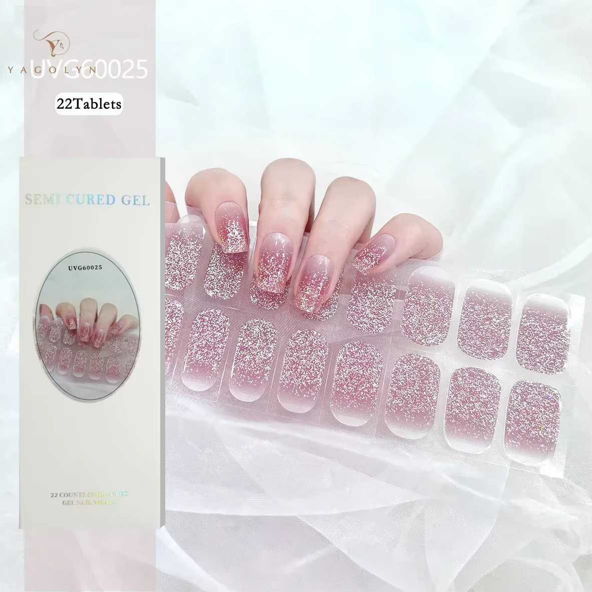 Bandes de Gel Semi-durci UV pour Lampe à Ongles