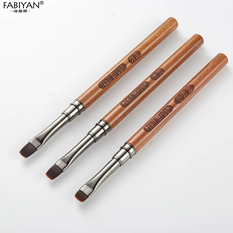 Stylo de photothérapie à colle pour Nail Art en bois de santal, brosse pour Gel UV, peinture, dessin de fleurs, outils de manucure pour Salon de manucure