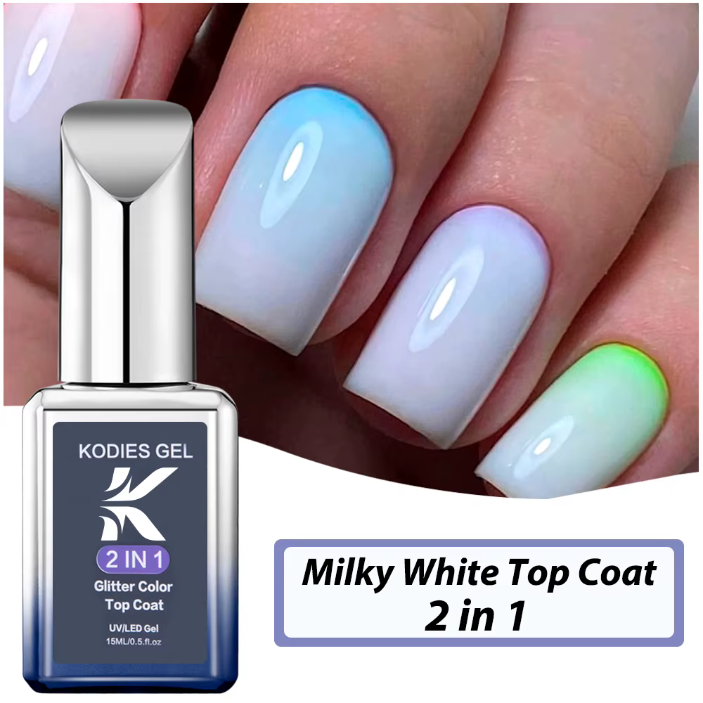 Verhéritage à ongles gel UV blanc laiteux