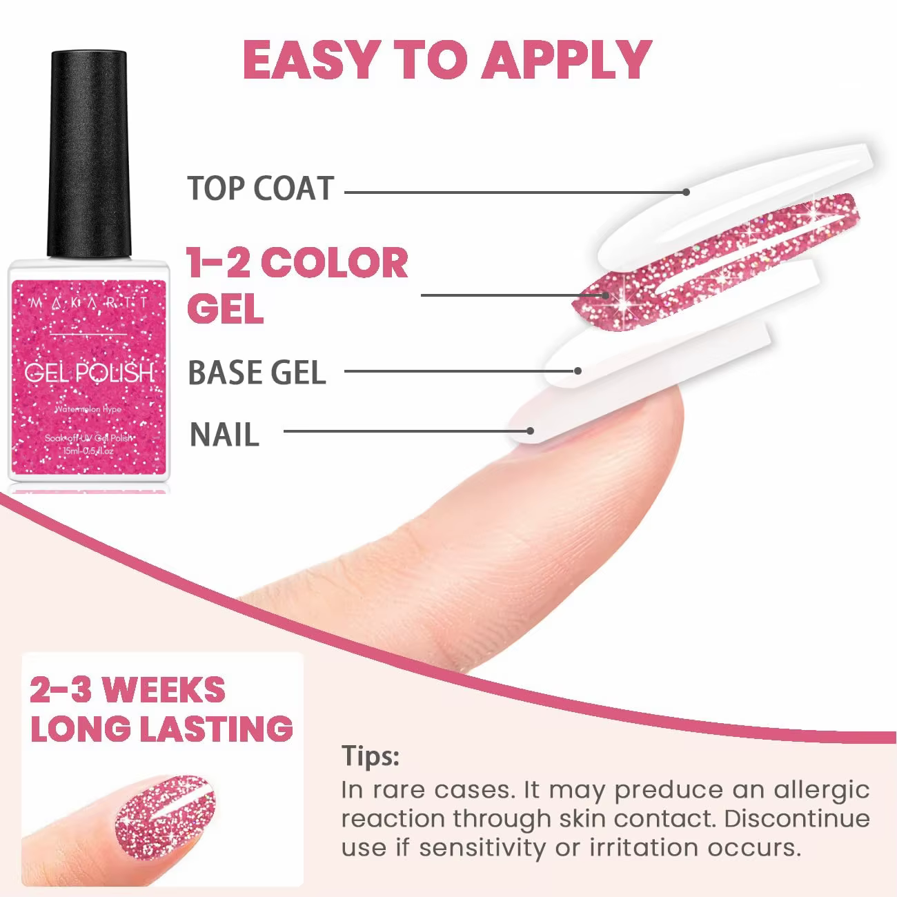 Vernis à ongles gel fluorescent réfléchissant rose été/15ml/Flash foncé super pailleté néon/Gel semi-permanent pour nail art