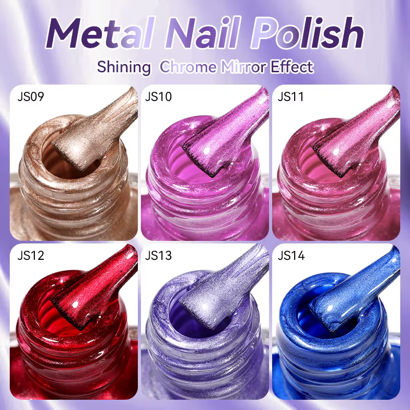 LILYCUTE 7ml miroir métallique Vernis à ongles pas besoin de lampe UV LED fournitures