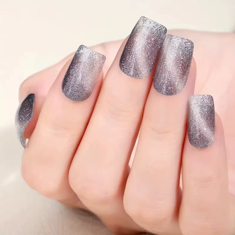 Autocollants pour ongles en Gel auto-adhésif rose