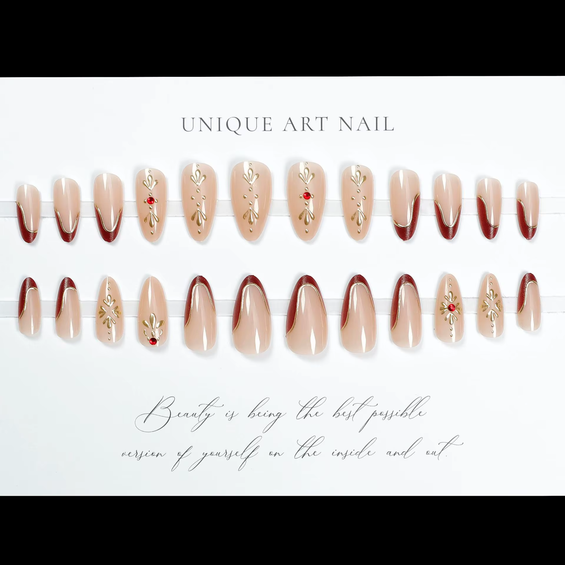 Faux ongles 3D pour femmes et filles