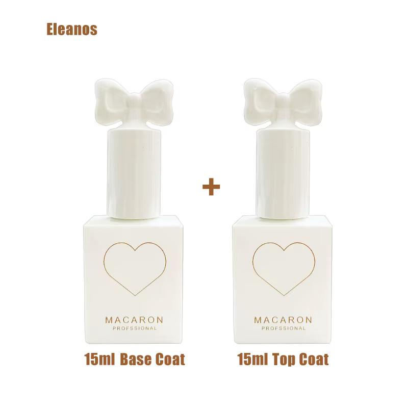 Eleanos 15ML Base sans lingette couche de finition Gel UV vernis à ongles Gel coloré Semi Permanent tremper UV LED Nail