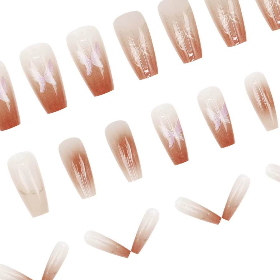 Faux ongles mi-longs pour femmes