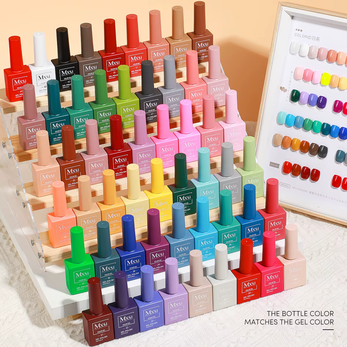 Mxsi 15ml Gel vernis à ongles néon marron bleu Royal rouge vert Pastal nu Nail Art
