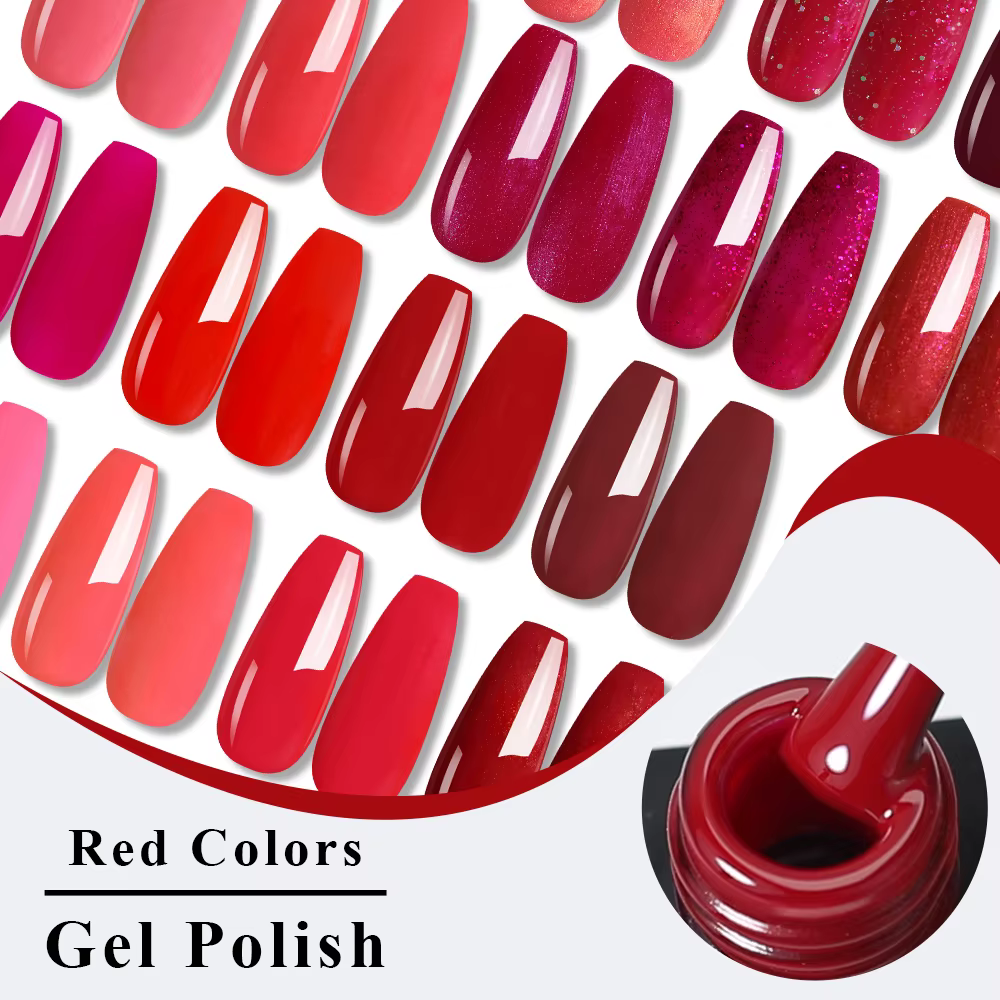 NAILCO 15ml vin rouge couleur série Gel vernis à ongles Hema Tpo gratuit UV Gellak conception laque couche de Base