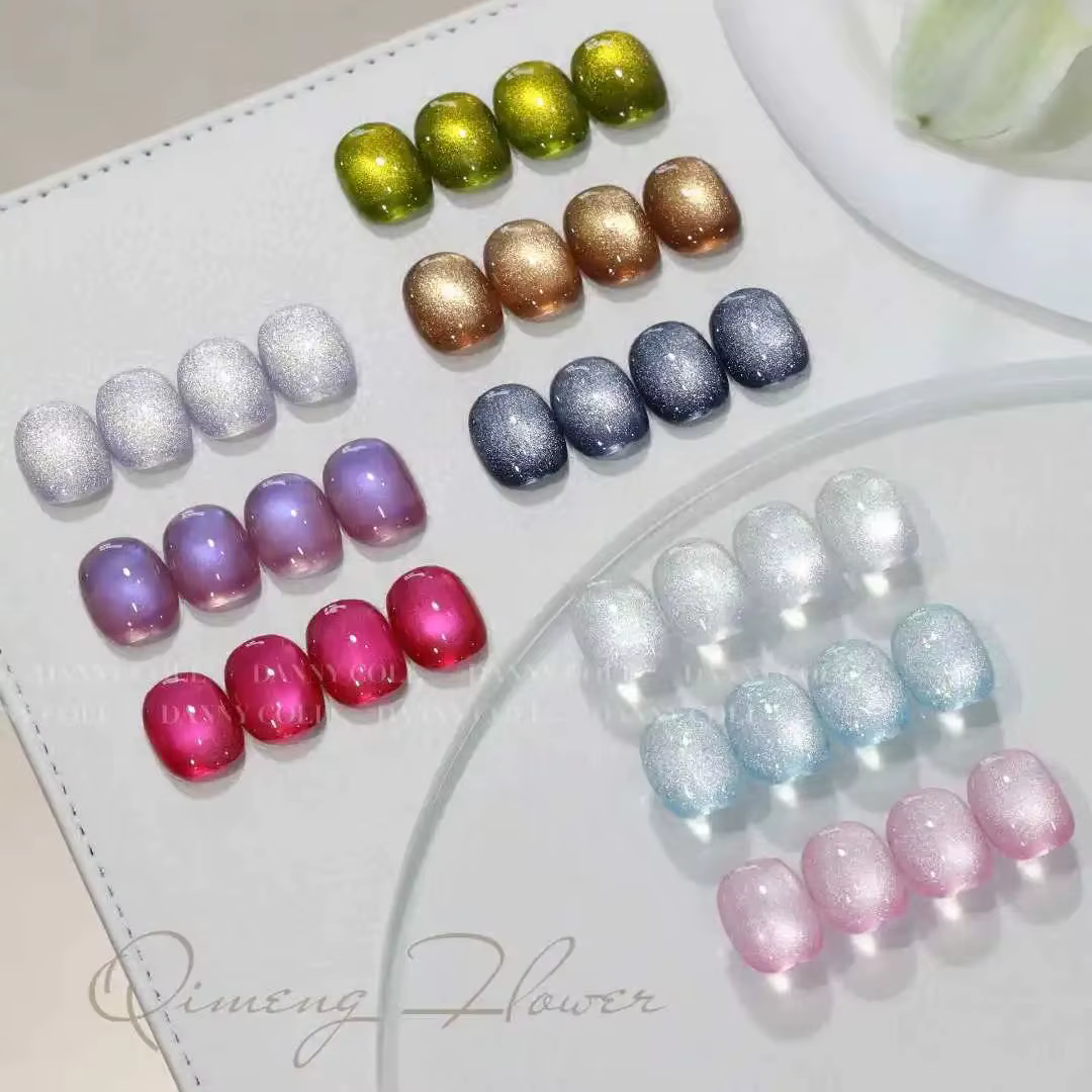 Dannycoll IHigh End 30 pièces * 15ml Gel oeil de chat Polilsh Collection avec carte de couleur Gel magnétique rose nu tremper UV LED ensemble de Gel pour ongles