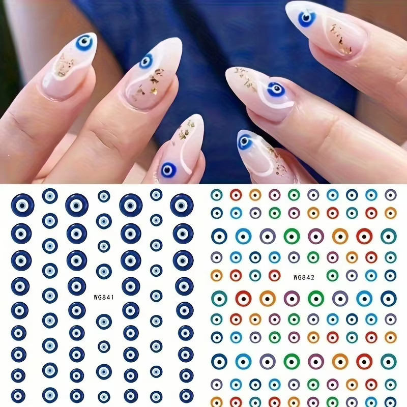 Autocollants pour ongles Evil Eye