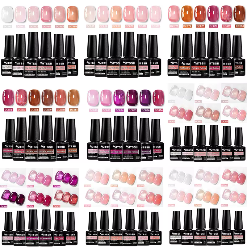Ensemble de vernis à ongles Gel gelée nue