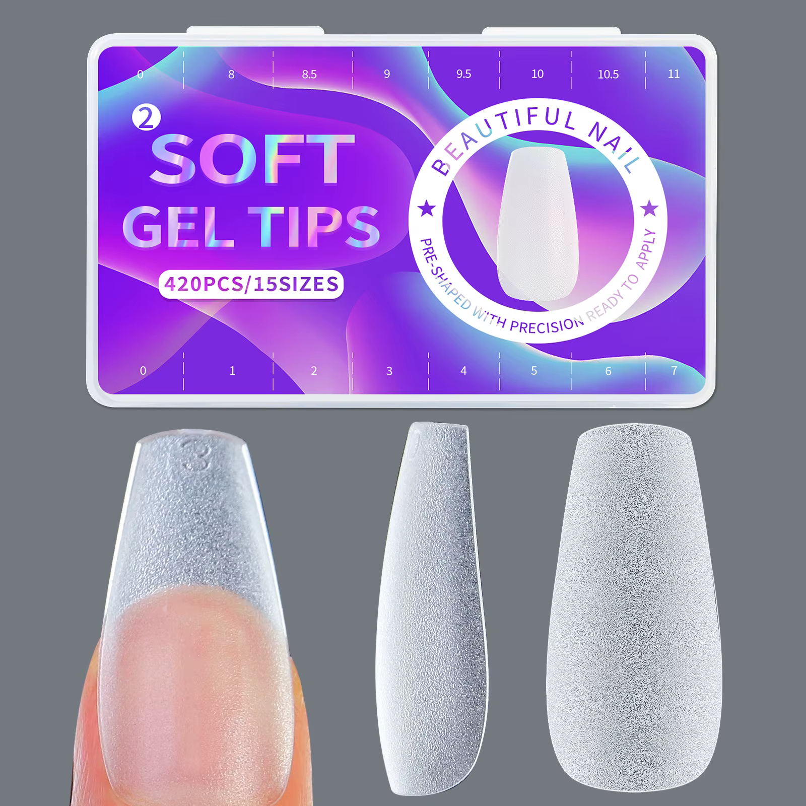 Faux ongles en acrylique conviviale ré