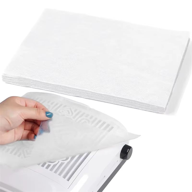 100 feuilles filtre collecteur de poussière d'ongle aspirateur d'ongle collecteur papier filtre Nail Art aspirateur filtre papier tampon d'aspirateur
