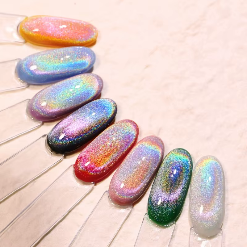 Vernis à ongles Gel magnétique œil de chat arc-en-ciel