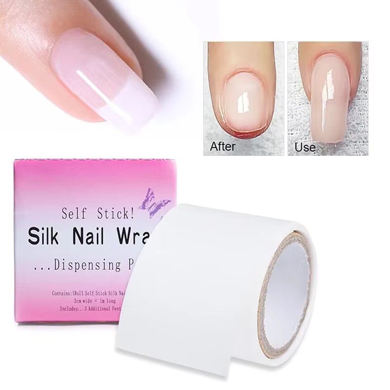 1 rouleau de réparation d'ongles en soie