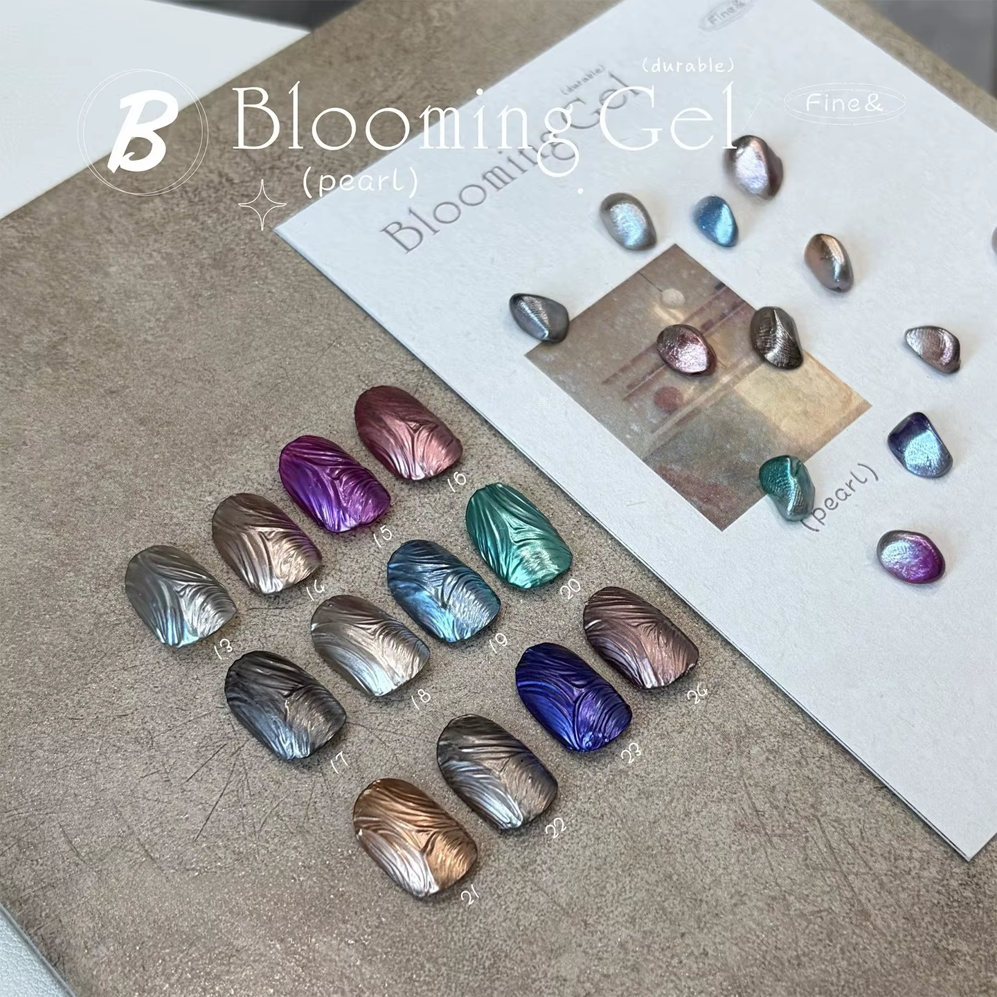 Vernis à ongles gel rétro effet perle