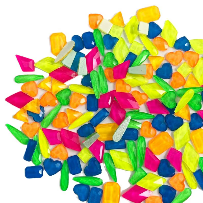 Strass en verre scintillant pour décorations 3D N64.Art