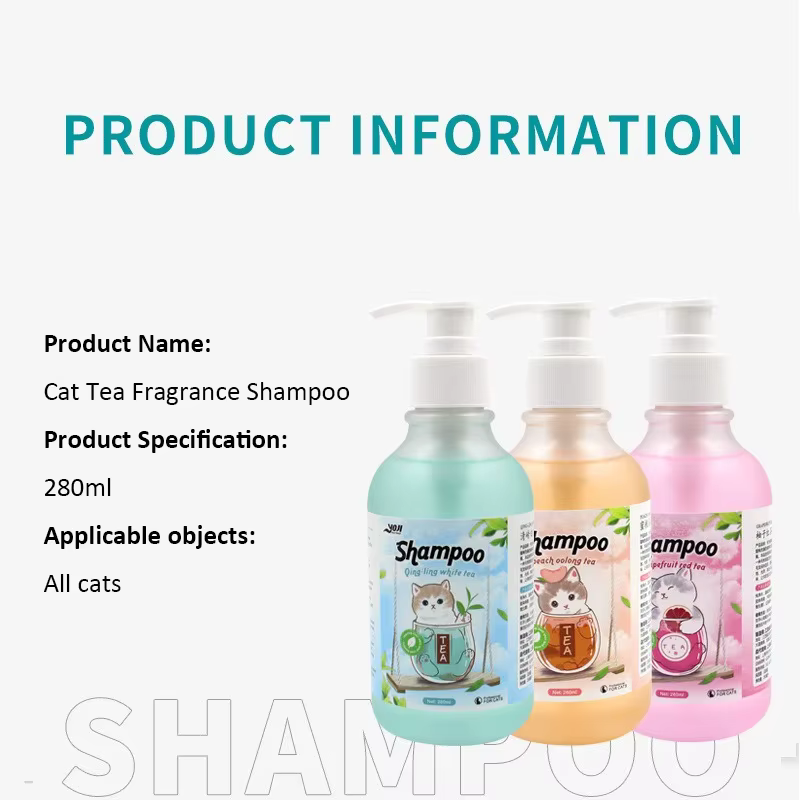 Gel douche pour chat, shampoing au parfum de thé, soins capillaires, élimination des acariens bactéricides, déodorant Anti-démangeaison, nettoyage en profondeur, produits pour animaux de compagnie, 28