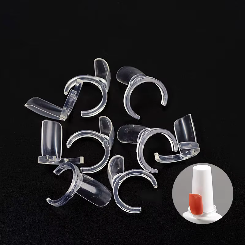 50pcs faux ongles anneau coloration montrant Nail Art acrylique complet vernis