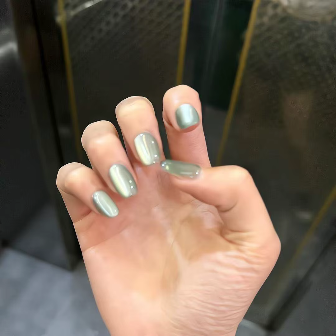 Presse sur les ongles cercueil de luxe faux