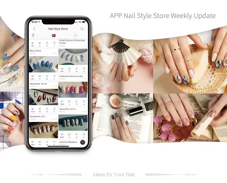 Imprimante à ongles 3D sans fil : concevez et imprimez via une application mobile avec une qualité HD 2400 DPI. Votre salon personnel à domicile pour une création de nail art sans fin.