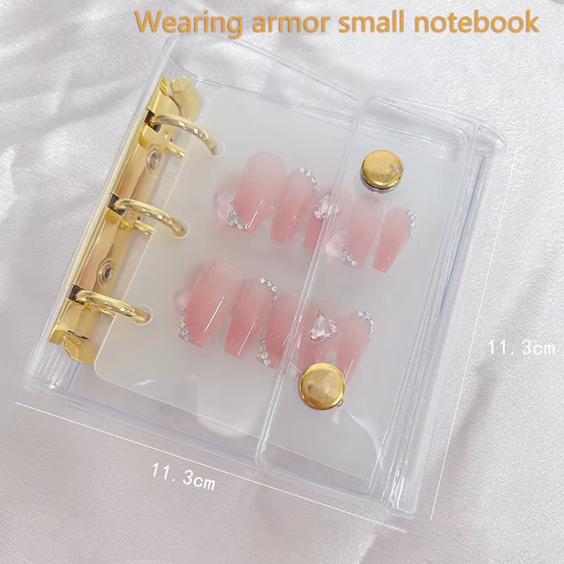 Livre de rangement pour pièces d'art des ongles