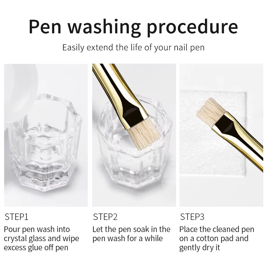 RSNAIL Nail Art brosse multifonctionnelle rayure Liner brosses modélisation ondulation de l'eau bricolage conception