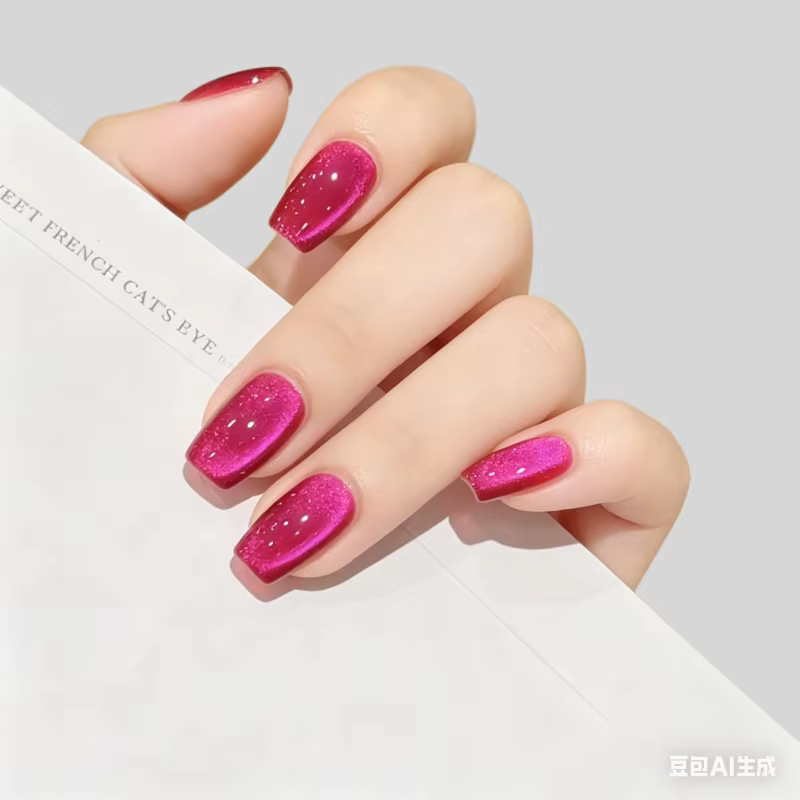 30 faux ongles de couleur unie