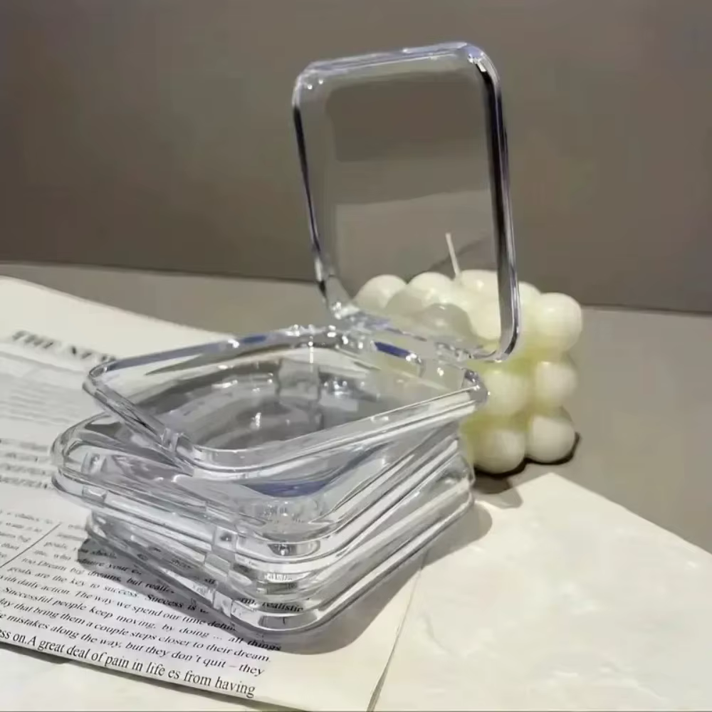 Boîtes à ongles vides pour l'emballage, boîte de forme carrée, vente en gros de pointes d'ongles, étui d'emballage à pression pour petites entreprises, 10 pièces