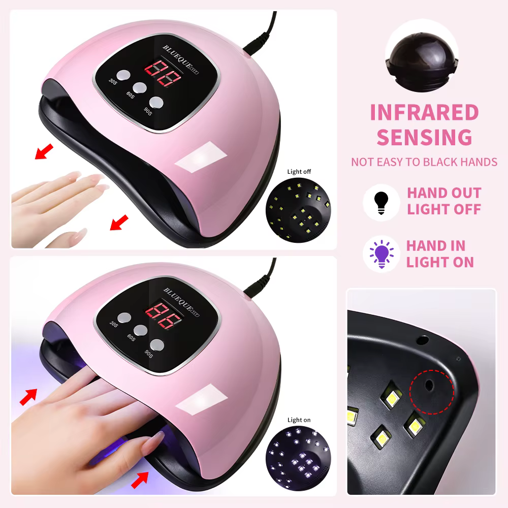 LIMEGIRL sèche-ongles UV Machine professionnelle 24 LED lampe de manucure UV