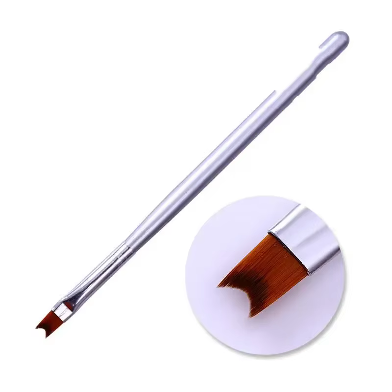Stylo à ongles bâton bouche Oblique croissant peint pétale biseauté brosse