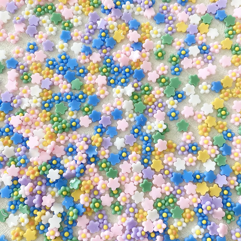 Fleur de printemps de dessin animé pour la décoration d'art d'ongle