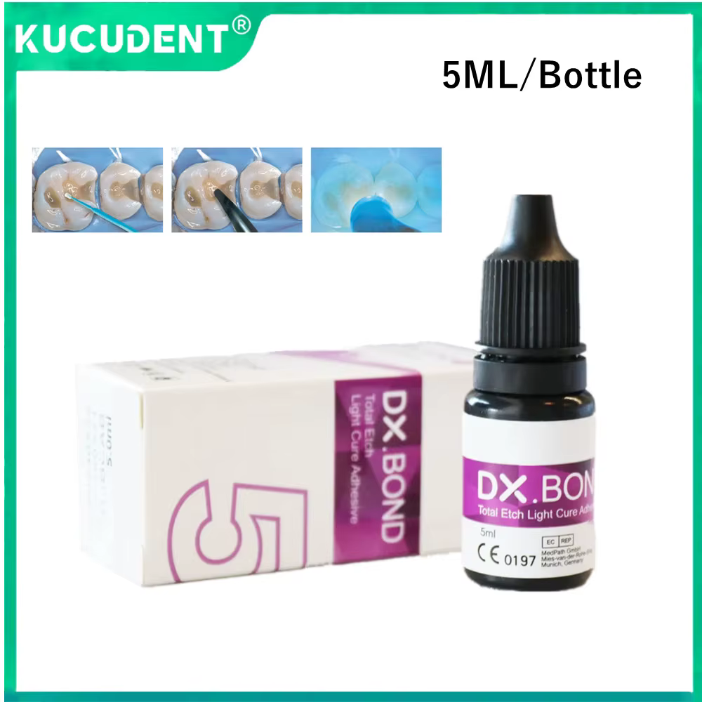 DX.BOND adhésif dentaire photopolymérisable 5ML Agent de gravure totale Gel de gravure acide colle pour dents matériau d'apprêt en résine Composite photopolymérisable
