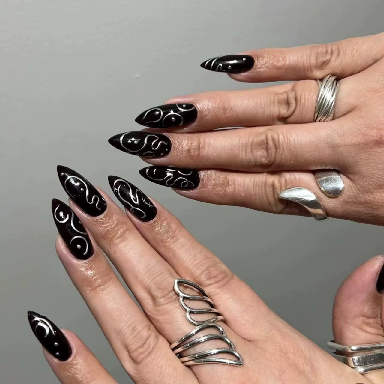 Faux ongles 3D pour femmes et filles