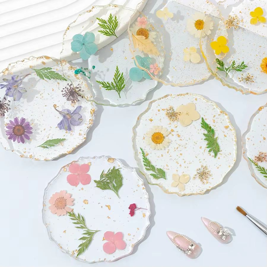 Palette d'art d'ongle de feuille d'or pour les artistes de manucure avec l'outil de photographie de panneau d'affichage de mélange de vernis Gel de conception de fleur