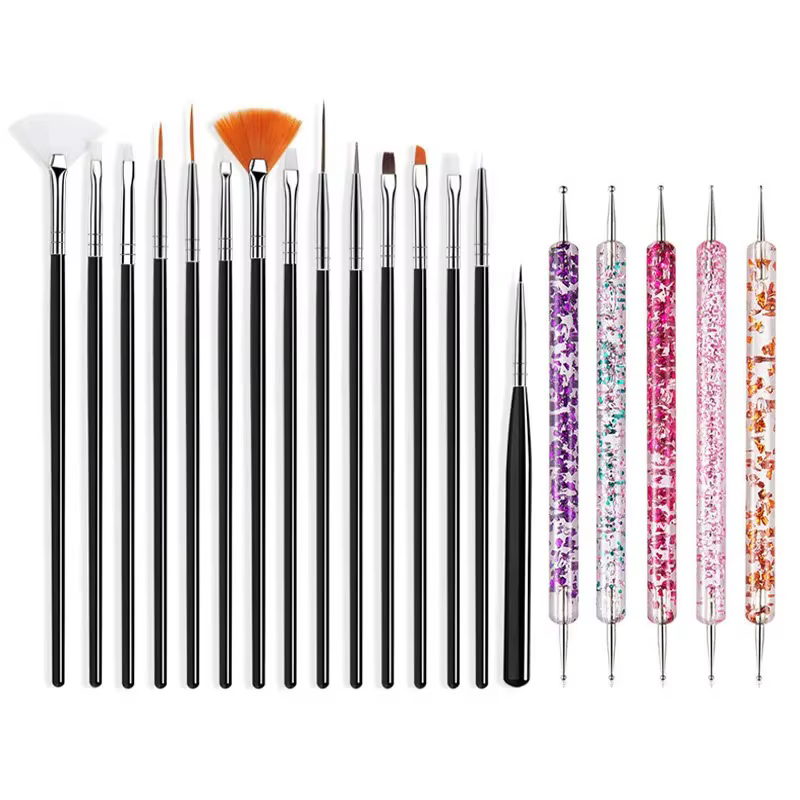 5/20 Pcs Pinceaux de Nail Art pour la Décoration