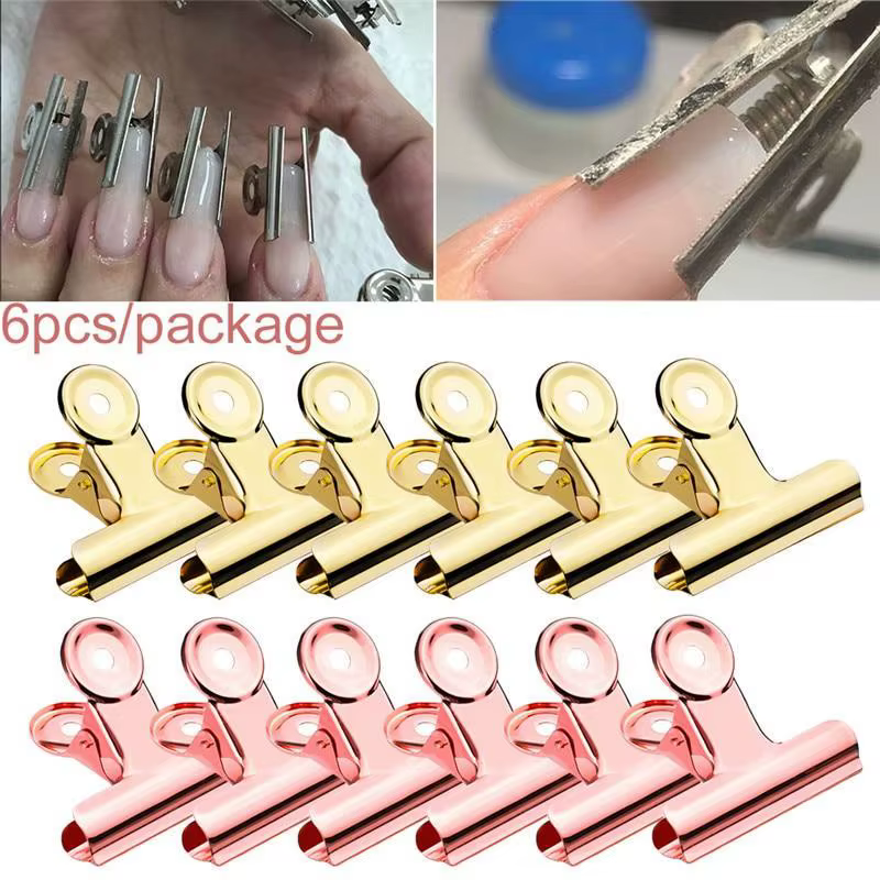 6 pinces à ongles russes en forme de C