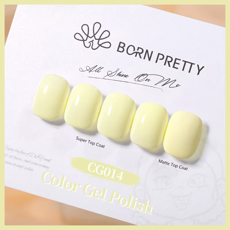 BORN PRETTY 10ml Gel Polish Crème Jaune Longue Durée Style Français